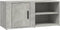 vidaXL - Tv-meubel - 80x31,5x36 - cm - bewerkt - hout - betongrijs