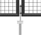 vidaXL - Poort - 350x100 - cm - staal - antraciet