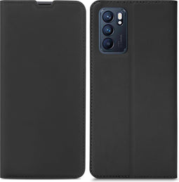 iMoshion Hoesje Geschikt voor Oppo Reno 6 Pro 5G Hoesje Met Pasjeshouder - iMoshion Slim Folio Bookcase - Zwart