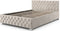 Juskys Nizza - Gestoffeerd Bed - LED Verlichting Bedlade - 120 x 200 cm - Beige