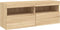 vidaXL - Tv-wandmeubel - met - LED-verlichting - 100x30x40 - cm - sonoma - eiken
