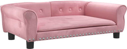 vidaXL - Hondenmand - 95x55x30 - cm - fluweel - roze