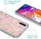 iMoshion Hoesje Geschikt voor Samsung Galaxy A70 Hoesje Met Koord - iMoshion Design Hoesje met Koord - Goud / Roze / Pink Graphic