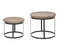 Light & Living Salontafel Hout Zwart Machala (2-delig)