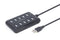 Gembird 10-poorts USB 2.0 hub, zwart