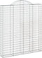 vidaXL - Schanskorven - 6 - st - gewelfd - 200x30x220/240 - cm - ijzer