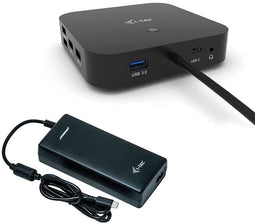 I-tec USB-C Docking Station - Dual Display 4K@60Hz - Power Delivery 100W - Inclusief 112W Oplader