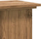 vidaXL - Plantenstandaard - 33x33x100 - cm - bewerkt - hout - artisanaal - eiken