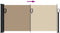 vidaXL - Windscherm - uittrekbaar - 100x500 - cm - taupe