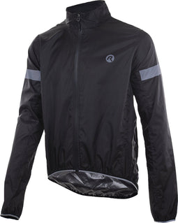 Rogelli Protect - Fietsregenjack - Aqualite 5000 stof - Zwart - Maat 2XL