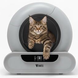 Vivex® Automatische Kattenbak - Zelfreinigend - App bediening - 75L (incl Matje en 5)