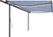 vidaXL - Luifel - automatisch - met - LED - en - windsensor - 5x3 - m - blauw - en - wit