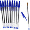 Bic balpennen set - 10x stuks - blauw - pennen - pennenset - Basic kantoor Bic balpennen