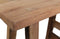 HSM Collection Decoratieve kruk - 50 cm - blank - oud teakhout