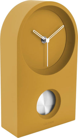 Karlsson Taut - Wandklok/Tafelklok - Kunststof - 25 x 15 x 6 cm - Okergeel