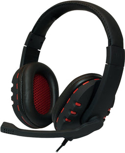 LogiLink HS0033 - Headset - Bedraad - Stereo - Zwart Rood