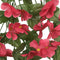 Kerstslingers met bloemen 3 st 85 cm rozé
