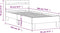 vidaXL - Bedframe - met - hoofdbord - en - LED-verlichting - betongrijs - 90x190 - cm