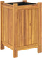 vidaXL - Plantenbak - met - voering - 31x31x50 - cm - massief - acaciahout