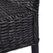vidaXL - Eetkamerstoelen - 2 - st - kubu - rattan - en - mangohout - zwart