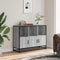 vidaXL - Dressoir - 100x35x76 - cm - bewerkt - hout - grijs - sonoma - eikenkleurig