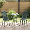 vidaXL - Tuinstoelen - 2 - stuks - Groene - Gietaluminium