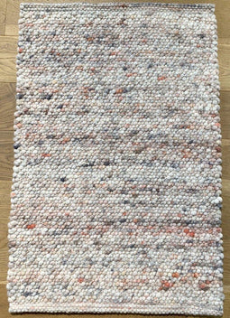 Bellano 16 Vloerkleed - 250x300 - Rechthoek - Laagpolig,Structuur Tapijt - Landelijk - Grijs, Roze