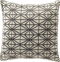 Dutch Decor NISA - Buitenkussen 45x45 cm - waterafstotend en uv-bestendig - Charcoal Gray - antraciet