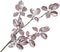 Silk-ka Kunstbloem-Zijde Bloem Blad Tak Zilver Roze 91 cm Voordeelaanbod Per 2 Stuks