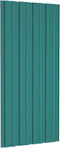 vidaXL - Dakpanelen - 12 - st - 100x45 - cm - gegalvaniseerd - staal - groen