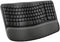 Logitech Wave Keys - Draadloos Ergonomisch Toetsenbord - Azerty BE - Grafiet
