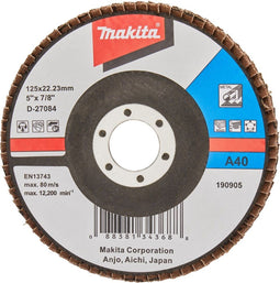 Makita D-27084 - Lamellenschijf 125 mm - Geschikt voor bouwstaal en schuren van hout en kunststof