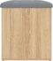 vidaXL Opbergbank - Opbergruimte - Sonoma eiken - 62x42x45 cm
