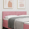 vidaXL - Hoofdbord - met - Knopen - - - Roze - - - 160 - cm - - - Velvet