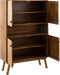 J-Line kast Lora 4 Deuren Mango - hout - bruin