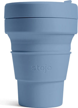 Stojo - Pocket Cup - Koffie / Theebeker - 355 ml - Herbruikbaar - Opvouwbaar - Steel