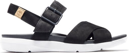 Timberland Wilesport Leather - Platte sandalen - Hoogwaardig nubuck - Jet Black Maat 40