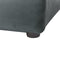 BOUSSE - Tweepersoons boxspring - Donkergrijs - 160 x 200 cm - Fluweel