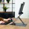 R-Go Tools Riser Duo - Laptop- en Tabletstandaard - Verstelbaar in 4 standen - Zwart