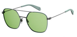 Polaroid Zonnebril 6058/s 1ed/uc Unisex Zilver/groen