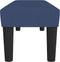 vidaXL - Bankje - 100x30x30 - cm - stof - blauw