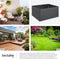 tectake® Blomma - Verhoogde Plantenbak - Verzinkt Staal - Ergonomisch - 120 x 100 x 56 cm - Antraciet