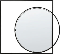 AUXY - Wandspiegel - Zwart - 70 x 79 cm - Glas