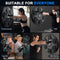 Music Boxing Machine with Boxing Gloves, 18.9'' Intelligent Boxing Trainer with Bluetooth, Electroni