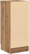 vidaXL - Dressoirs - 2 - st - 30x30x70 - cm - bewerkt - hout - artisanaal - eikenkleur