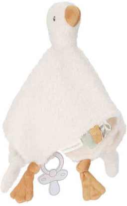 Little Dutch - Newborn Naturals - Knuffeldoekje Baby Goose - Wit