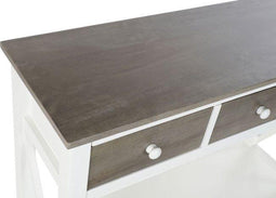 Console DKD Home Decor S3022705 Wit Grijs Populier 100 x 32 x 85 cm