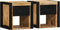 vidaXL - Nachtkastjes - 2 - st - 40x35x40 - cm - massief - ruw - hout - mango