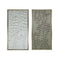 Schilderij Home ESPRIT Wit Groen Gouden Modern 70 x 3,5 x 140 cm (2 Stuks)