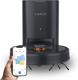 Lugia G - Robotstofzuiger met Dweilfunctie - 6500pa zuigkracht - Zwart